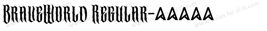 BraveWorld Regular字体转换